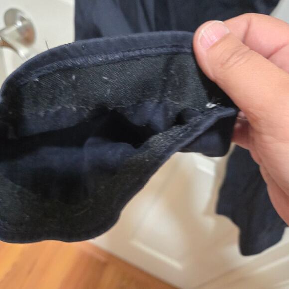 Cos pants womens size 6 blue navy wide leg cotton trousers work profressional - Picture 8 of 8